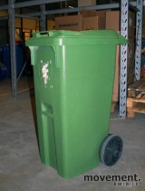 Stor søppelkasse på hjul /avfallsbeholder, pent brukte - Skriv ut