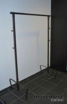 IKEA Portis klesstativ / garderobestativi sort, 119 cm bredde, pent brukt -  Skriv ut