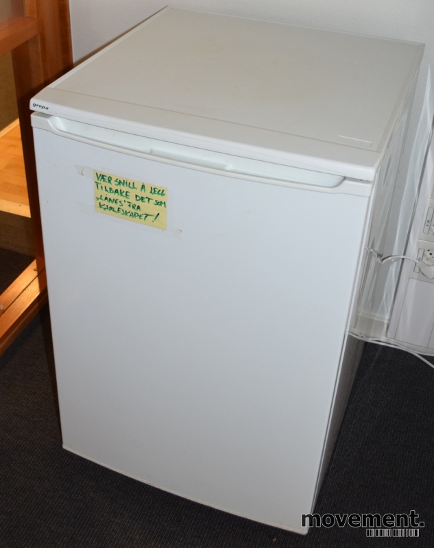 Solgt!Lite kjøleskap fra Grepa, GN150, 54,5cmbredde, 84,5cm høyde, pent  brukt