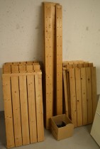 Lagerhylle GORM-hyller fra Ikea, 174cmhøyde, 51cm dybde, 27 gavler og 68  hyller, brukt - Skriv ut