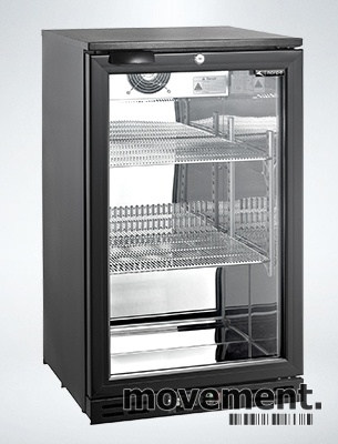 Solgt!Bruskjøleskap Norpe med glassdør,50cm bredde, 85,5cm høyde, modell  COLD50H-R pent brukt