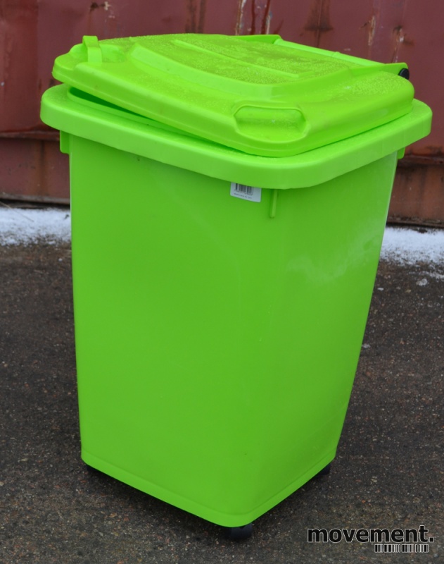 Solgt!Søppelbøtte / avfallsbøtte i grønnplast, pent brukt
