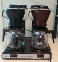 Moccamaster dobbel kaffetrakter KBG 744AO, Kaffemaskin for kontor/kantine  etc, pent brukt. - Skriv ut