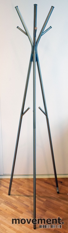 Solgt!IKEA Knippe stumtjener i børstet stål,170 cm høyde, pent brukt