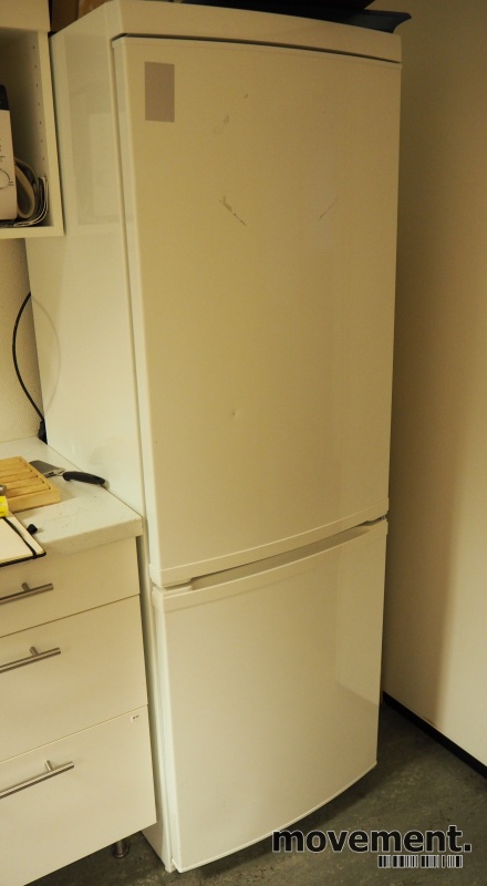 Solgt!Kjøleskap / kombiskap i hvitt, IKEAmodell LAGAN, 175cm høyde, pent  brukt