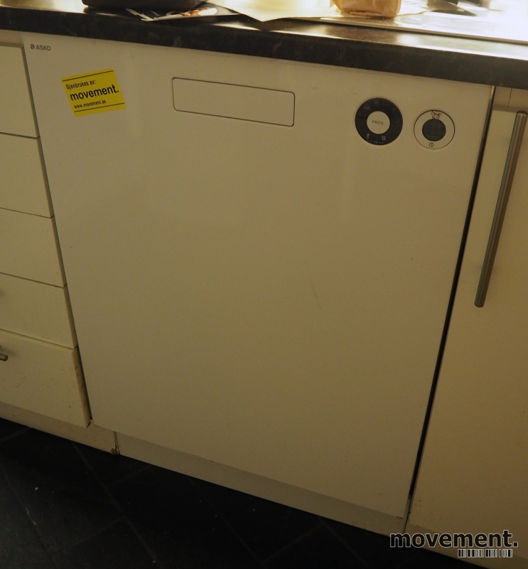 Solgt!Asko oppvaskmaskin, D8437IW / DW16.1 ihvitt, pent brukt