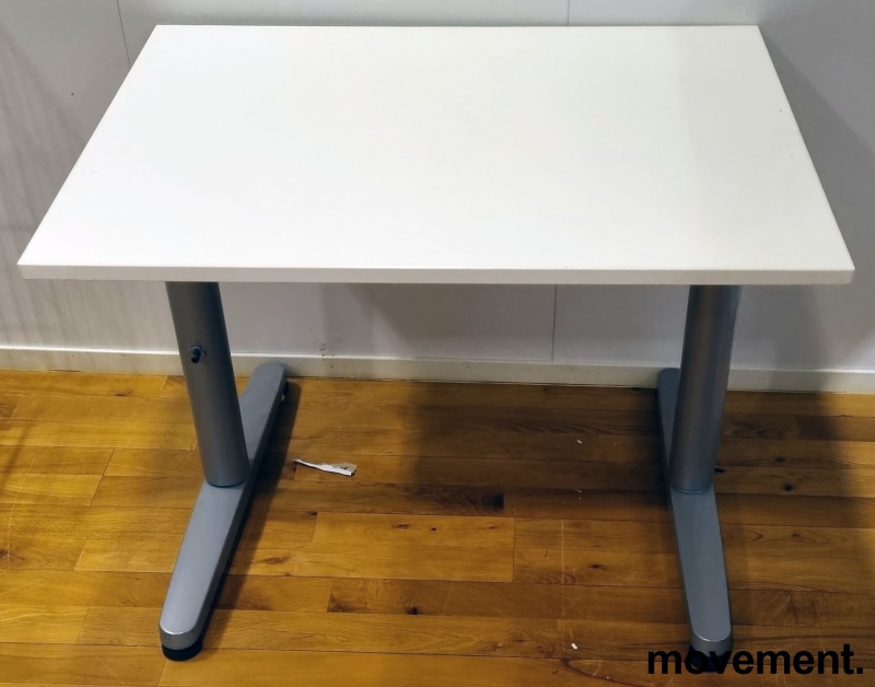 Avlastningsbord / printerbord i hvittfra Ikea Galant-serie, 80x60cm, pent  brukt
