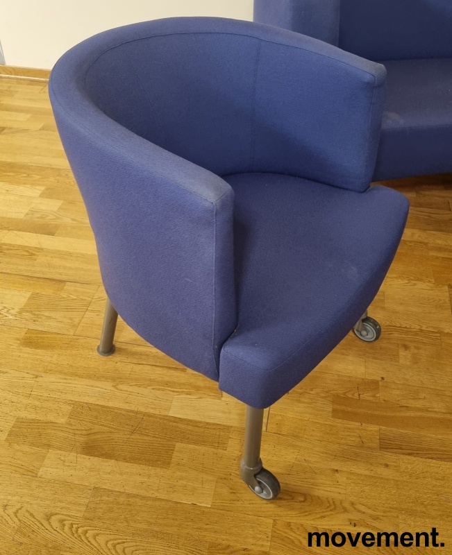 Kinnarps Trix loungestol i blått