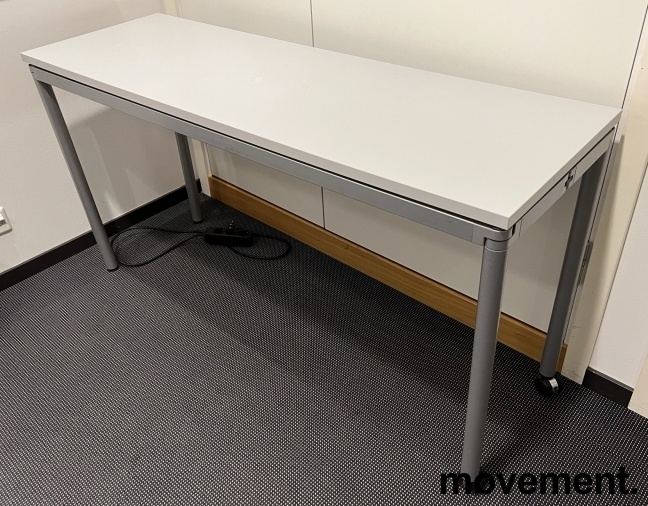 Sammenleggbart bord / klappbord igrått fra Duba B8, 140x45cm, brukt
