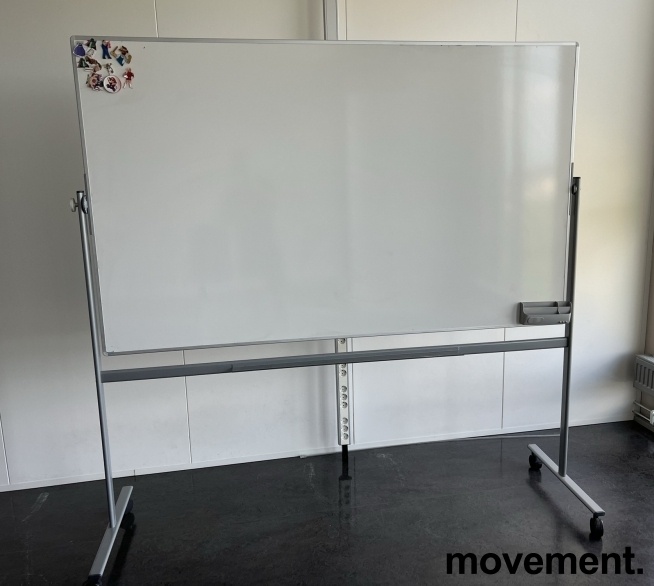 Solgt!Whiteboard Lintex på hjul / stativ,200x120cm whiteboard, 212cm  bredde, 196cm høyde, pent brukt