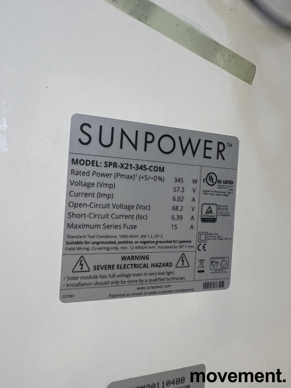 Solcellepanel Sunpower - 2 / 3