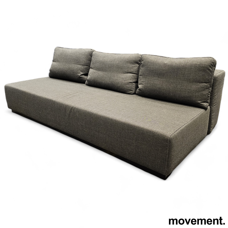 3-seter sofa / sovesofa i grått - 2 / 4